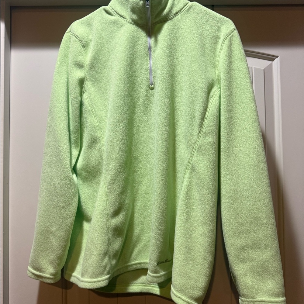 Eddie Bauer Lime Green Fleece Pullover